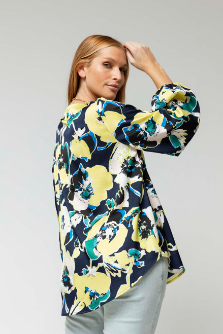 Floral Ruby Silky Blouse - SALE