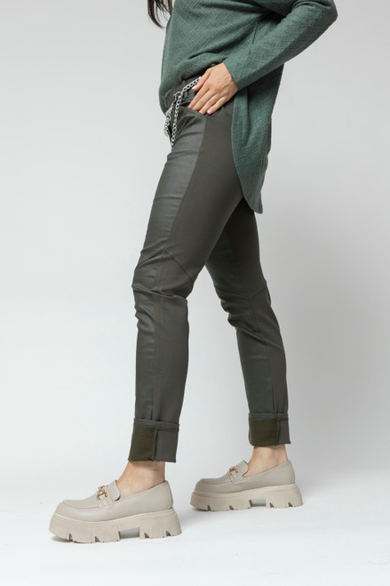 Khaki Waxed Spliced Pant - FINAL SALE