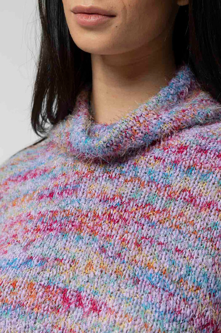 Lilac Speckle Fluffy Crop Jumper - FINAL SALE