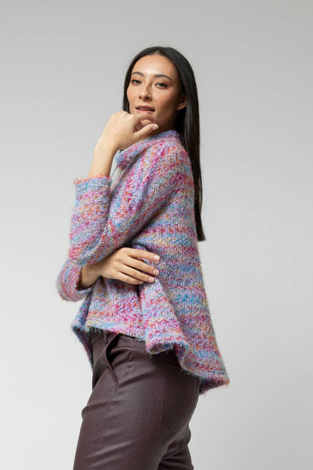 Lilac Speckle Fluffy Crop Jumper - FINAL SALE