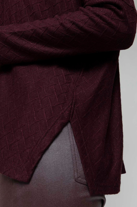 Plum Diamond Crew Neck Jumper - FINAL SALE
