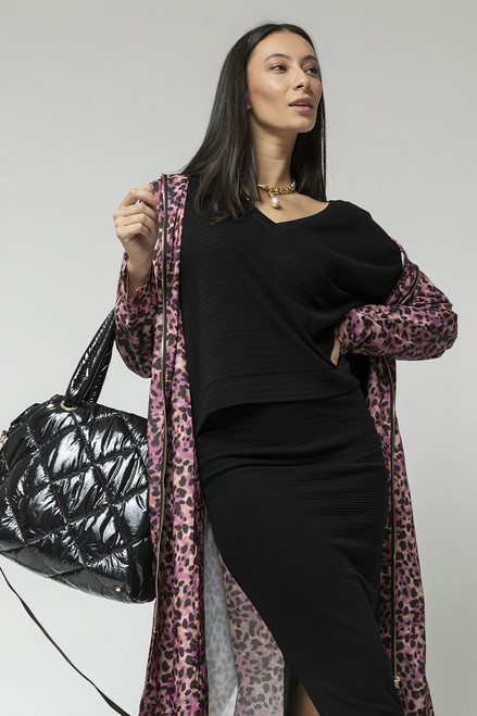 Black Ava V Neck Jumper - SALE