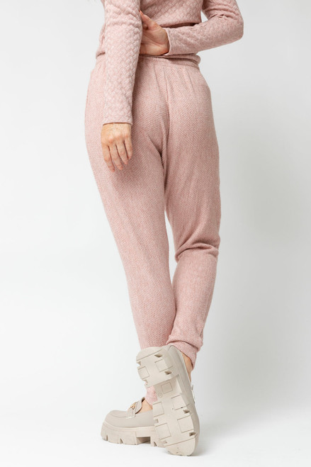 Cable Lounge Pant in Pink - FINAL SALE