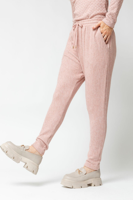 Cable Lounge Pant in Pink - FINAL SALE