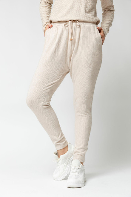 Cable Lounge Pant - Oatmeal - FINAL SALE