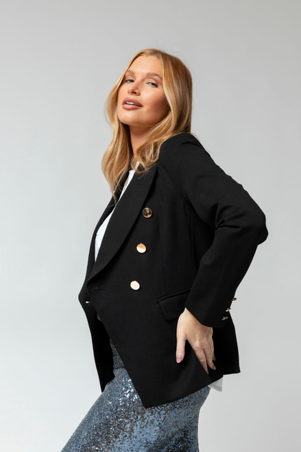 Ponte Sisca Blazer in Black - FINAL SALE