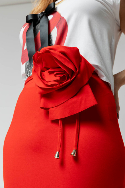 Red Rosette Belt