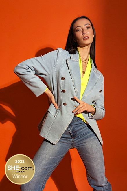 Light Denim Sisca Blazer