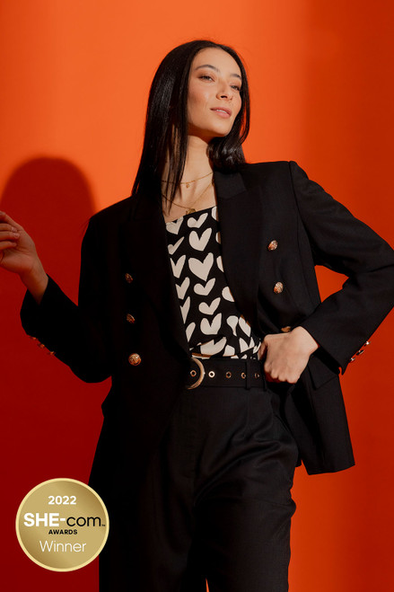 Black Sorrento Sisca Blazer