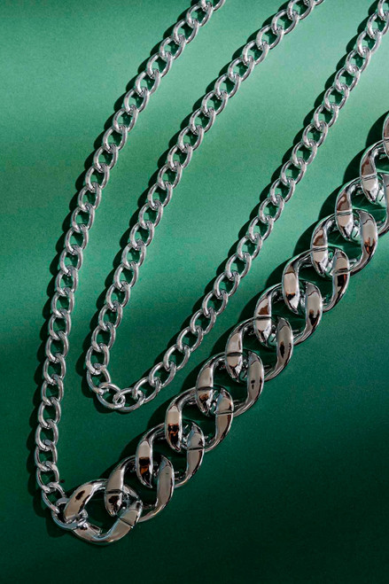 Silver Chain Resin Belt