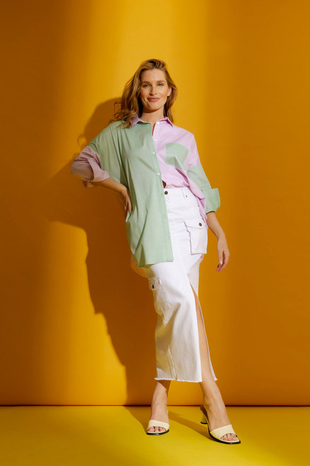 Pink / Green Two Tone Shirt   - FINAL SALE