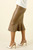 Mocha Faux Leather Flounce Skirt - FINAL SALE