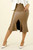 Mocha Faux Leather Flounce Skirt - FINAL SALE