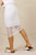 White Pinspot Ruched Mesh Skirt - FINAL SALE