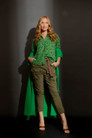 Green Animal Midi Asana Shirt