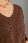 Cocoa Criss-Cross V-Neck Jumper