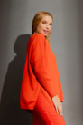 Orange Classic Oversized Jumper