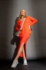 Orange Classic Oversized Jumper