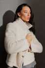 Ivory Lurex Astra Coat