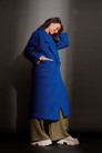 Cobalt Cocoon Coat