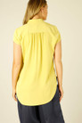 Chartreuse Soft Touch Cap Blogger Top