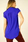 Cobalt Soft Touch Cap Blogger Top - SALE