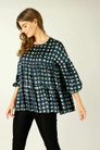 Teal Window Nano Patchwork Top - SALE