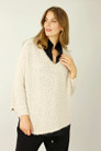 Ivory Fluffy Vee Top