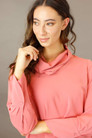 Rosehip Soft Touch Drape Blouse