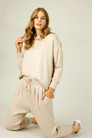 Beige Lux Slouch Pant