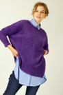 Purple Eyelash Knit Overtop