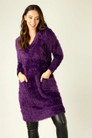Purple Plush Jumper Dress - SALE