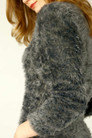 Dark Grey Plush Jumper Dress - FINAL SALE