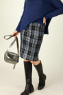 Blue Check Mini Skirt - SALE