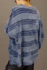 Chambray Fluffy Stripe Jumper - FINAL SALE