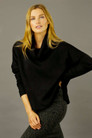 Black Lux Turtle Jumper - FINAL SALE