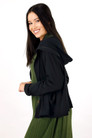 Black Snug Hooded Cardigan - SALE