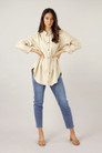 Beige Matrix Boyfriend Shirt - SALE