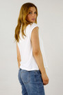 White Shimmer Turtle Top - SALE