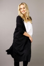 Black Nano Cotton Maxi Cardigan - SALE