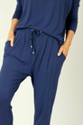 Navy Bamboo Slouch Pant