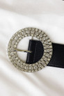 Silver Diamante Belt