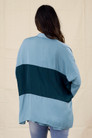 Teal Soft Touch Splice Shirt - SALE