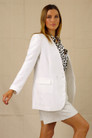 White Pinstripe Santo Blazer - SALE