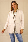 Almond Pinstripe Santo Blazer - SALE