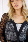 Black Open Lace Cardi - SALE