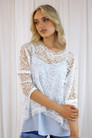 White Open Lace Top - SALE