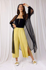 Black Pinspot Mesh Maxi Shirt - SALE