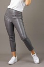 Grey Vegan Leather Pant