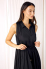 Black Nano Drape Dress - SALE